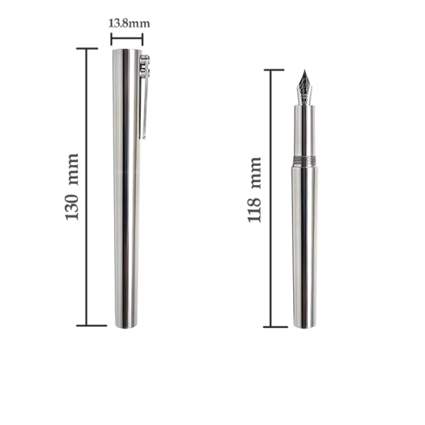 最高級 手作り 316ステンレス製 万年筆 75g重厚感 F – HBK手工房